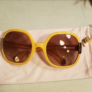TORY BURCH YELLOW SUNGLASSES